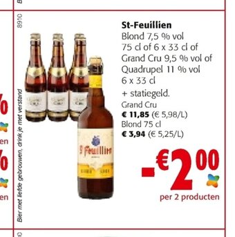 Colruyt St-Feuillien Grand Cru aanbieding