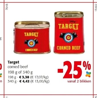 Colruyt Target corned beef 198 g aanbieding