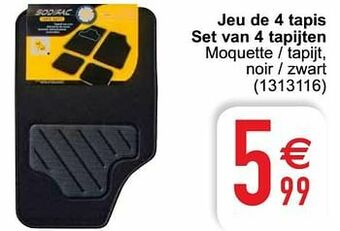 Cora Jeu de 4 tapis set van 4 tapijten aanbieding