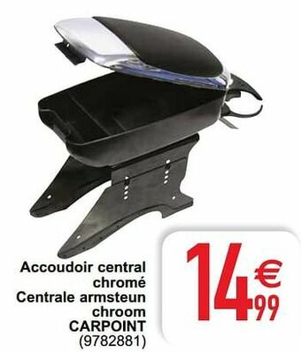 Accoudoir central chromé centrale armsteun chroom carpoint