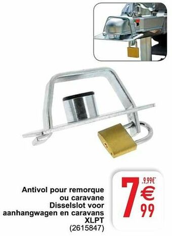 Cora Antivol pour remorque ou caravane disselslot voor aanhangwagen en caravans xlpt aanbieding