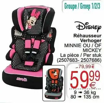 Cora Réhausseur verhoger minnie ou - of mickey aanbieding
