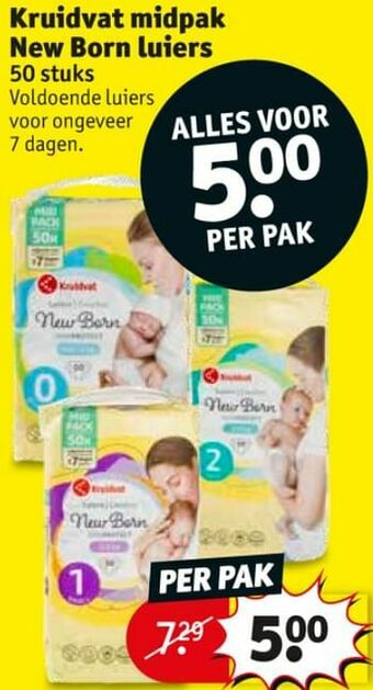 Kruidvat Kruidvat midpak new born luiers aanbieding