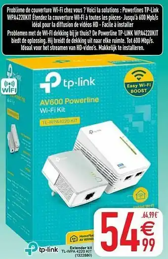 Cora Extender kit tl-wpa 4220 kit aanbieding