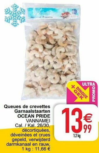 Cora Queues de crevettes garnaalstaarten ocean pride vannamei aanbieding