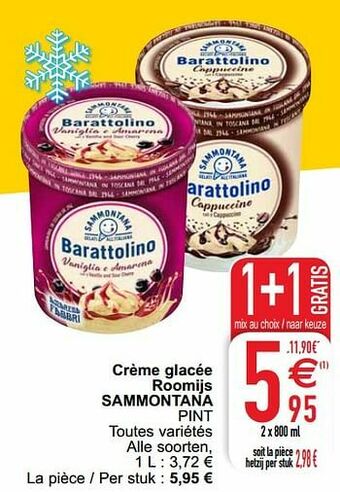 Cora Crème glacée roomijs sammontana pint aanbieding