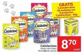 Intermarché Catisfactions snacks voor katten aanbieding
