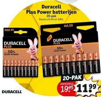 Kruidvat Duracell plus power batterijen aanbieding