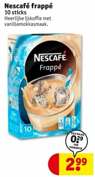 Kruidvat Nescafé frappé aanbieding