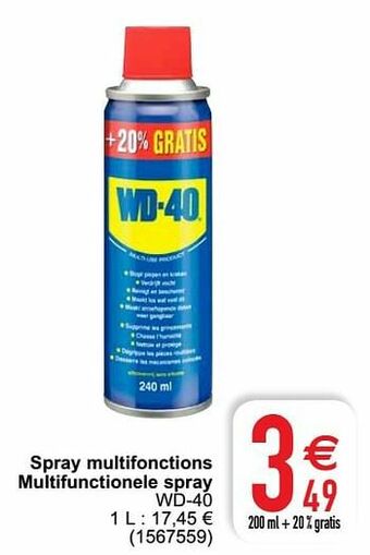 Cora Spray multifonctions multifunctionele spray wd-40 aanbieding