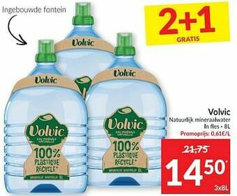 Intermarché Volvic natuurlijk mineraalwater aanbieding