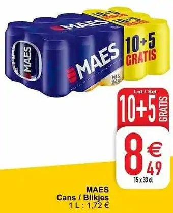 Cora Maes cans - blikjes aanbieding