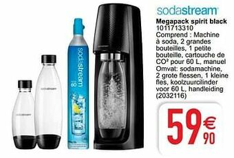 Sodastream megapack spirit black 1011713310