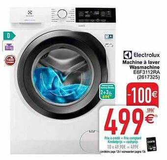 Cora Electrolux machine à laver wasmachine e6f3112ra aanbieding