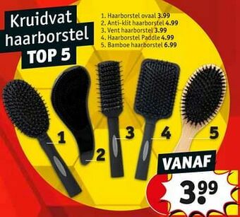 Kruidvat Haarborstel ovaal aanbieding
