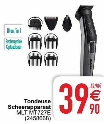 Babyliss tondeuse scheerapparaat mlt mt727e