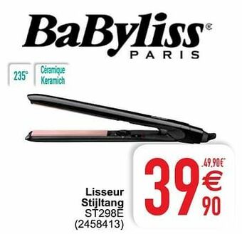 Cora Babyliss lisseur stijltang st298e aanbieding