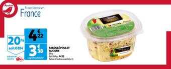 Auchan Taboule Poulet Auchan aanbieding