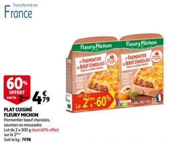 Auchan Plat Cuisine Fleury Michon aanbieding