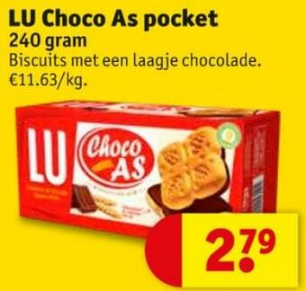 Kruidvat Lu choco as pocket aanbieding