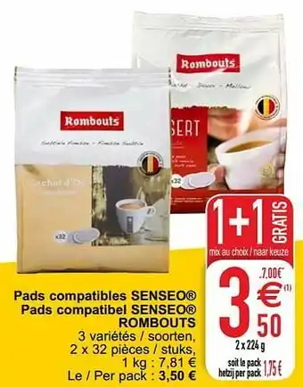 Cora Pads compatibles senseo pads compatibel senseo rombouts aanbieding