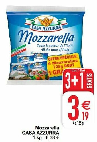 Cora Mozzarella casa azzurra aanbieding