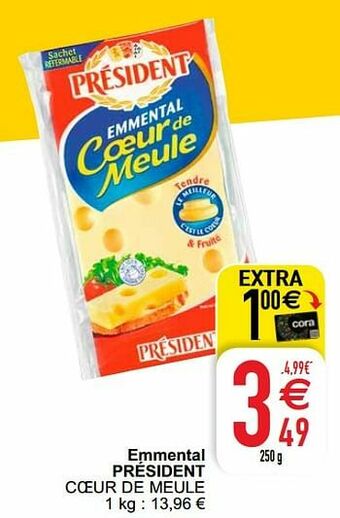 Cora Emmental président coeur de meule aanbieding