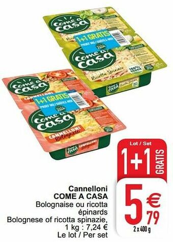 Cora Cannelloni come a casa aanbieding