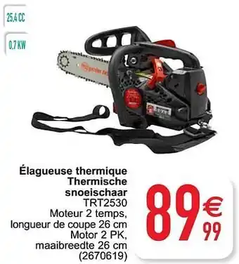 Cora Elem technic élagueuse thermique thermische snoeischaar trt2530 aanbieding