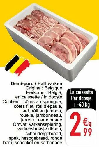 Cora Demi-porc - half varken aanbieding