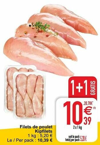 Cora Filets de poulet kipfilets aanbieding