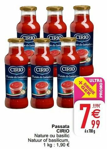 Cora Passata cirio aanbieding