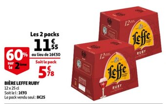 Auchan Biere Leffe Ruby aanbieding