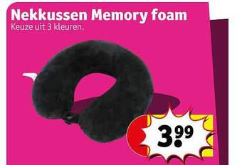 Kruidvat Nekkussen Memory Foam aanbieding