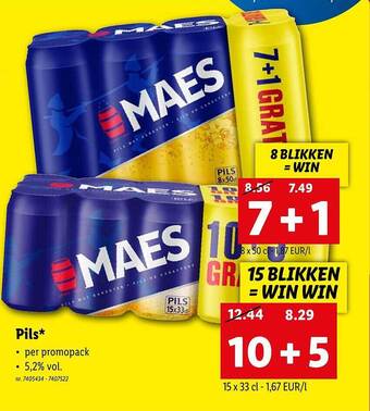 Lidl Pils aanbieding
