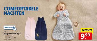 Lidl Slaapzak Voor Baby's aanbieding