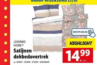 Lidl Satijnen Dekbedovertrek aanbieding