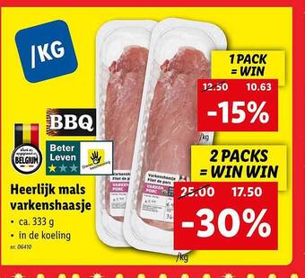 Lidl Heerlijk Mals Varkenshaasje aanbieding