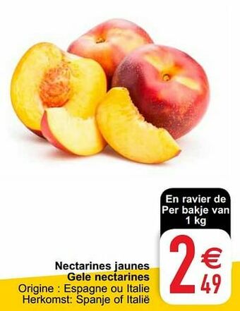 Nectarines jaunes gele nectarines