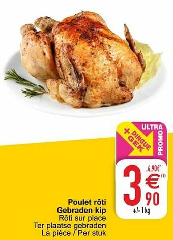 Cora Poulet rôti gebraden kip aanbieding