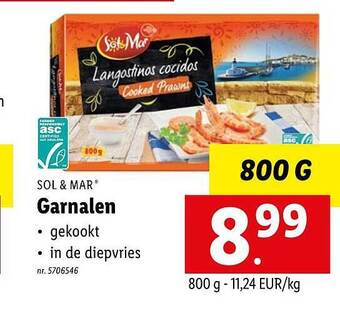 Lidl Garnalen aanbieding