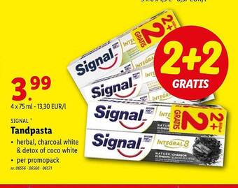 Lidl Signal Tandpasta aanbieding