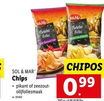 Lidl Sol & Mar Chips aanbieding