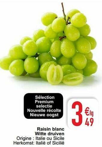 Cora Raisin blanc witte druiven aanbieding