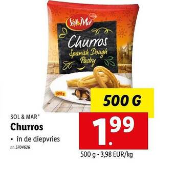 Lidl Churros aanbieding