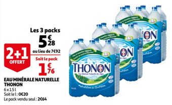 Auchan Eau Minerale Naturelle Thonon aanbieding