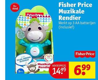 Kruidvat Fisher Price Muzikale Rendier aanbieding
