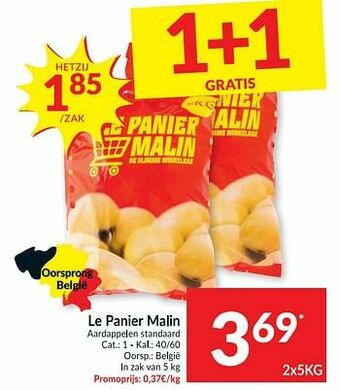 Intermarché Le panier malin aardappelen standaard aanbieding
