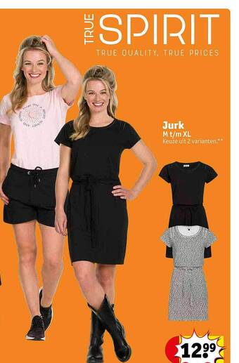 Kruidvat True Spirit Jurk aanbieding
