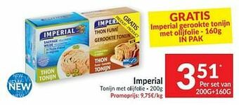 Intermarché Imperial tonijn met olijfolie aanbieding